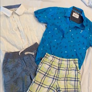 Lot of boys size 5 shorts and button down shirts!